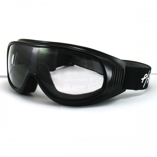 monture de lunettes noir lentilles teinté en fumée Simili-cuir Lunettes de moto noir 